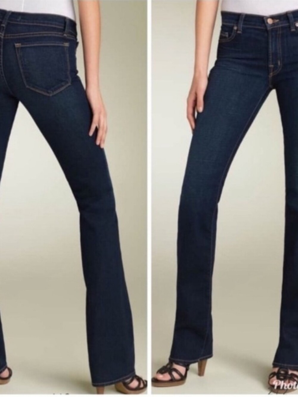 J Brand Jeans The Straight Leg Ink Dark Wash Blue Denim Classic Stretch Sz 27x27